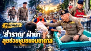 สกู๊ปพิเศษ  “สำราญ” ฝ่าน้ำ ลุยช่วยชุมชนจมบาดาล