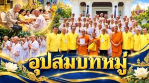 สมาคมพ่อตัวอย่างแห่งชาติ จัดอุปสมบทหมู่ “48 รูป”